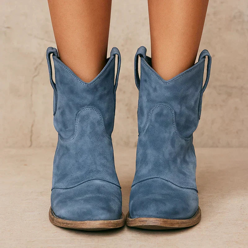 Vintage WesternStiefeletten Damen Drune