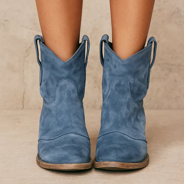 Vintage WesternStiefeletten Damen Drune