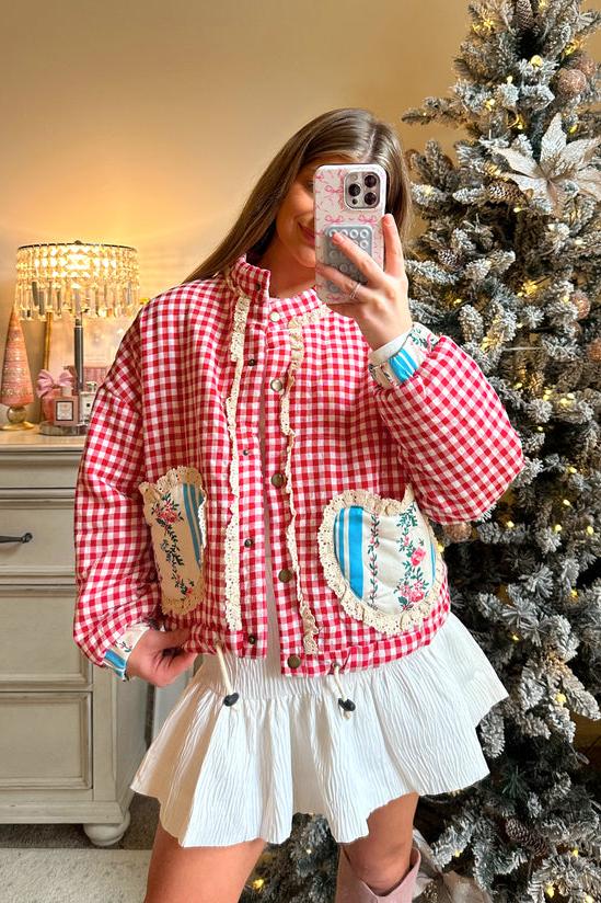 Drune | Pink Heart Pocket Jacke