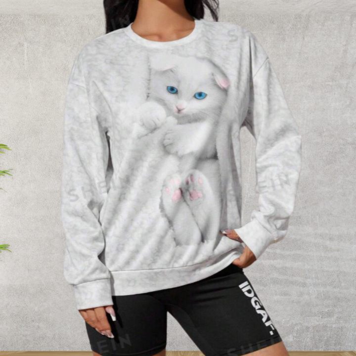 Drune | Trendiger Animal-Print-Pullover