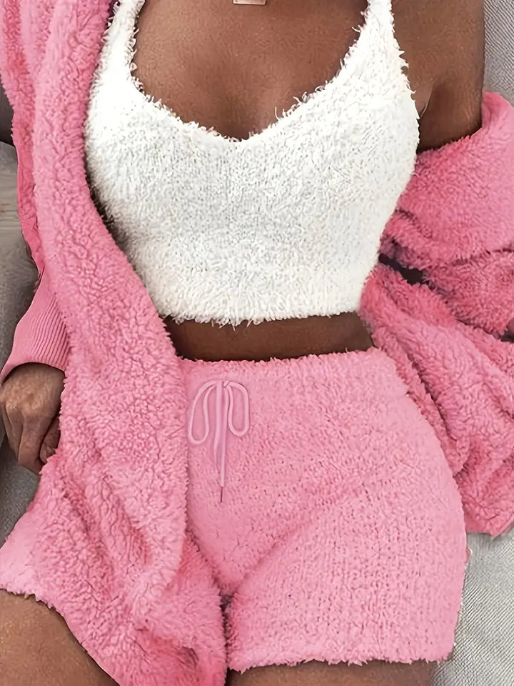 Drune | Kuschelige, weiche Damen Pyjama Set mit verschiedenen Farben