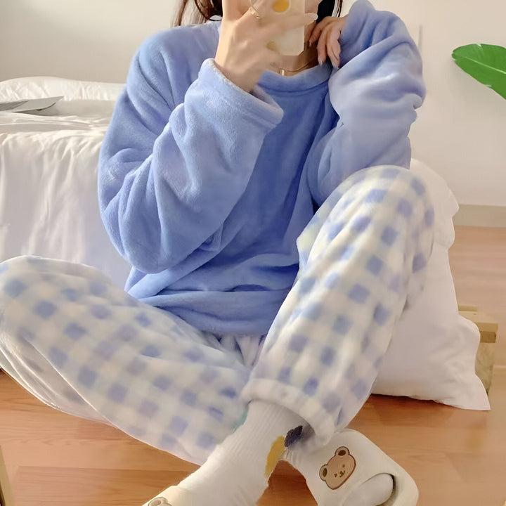Drune | Kuscheliges Fleece-Pyjama-Set