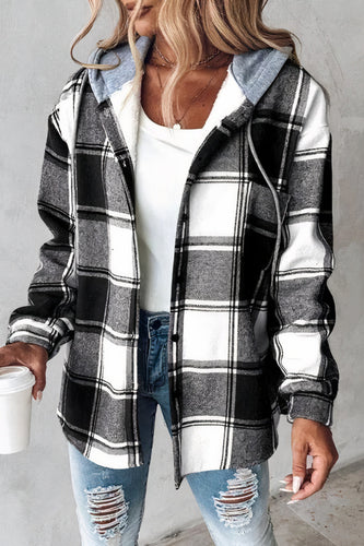Drune | Karierten Flanelljacke mit Kapuze