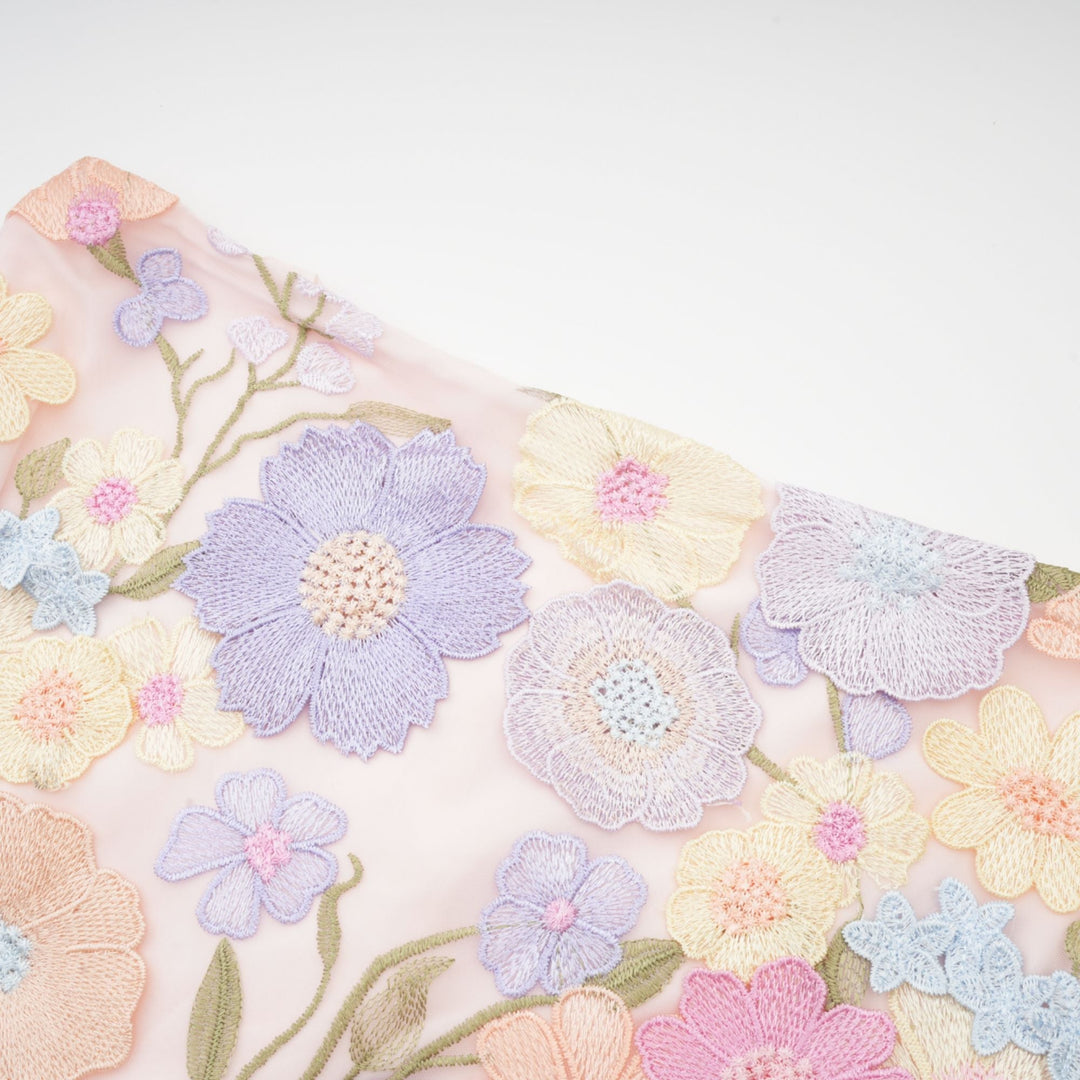 Drune | Petal Besticktes Top & Rock Passendes Set
