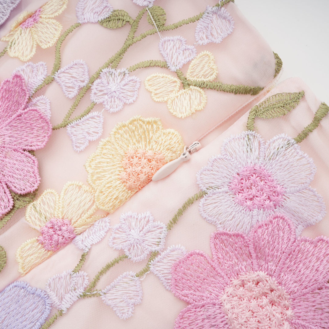 Drune | Petal Besticktes Top & Rock Passendes Set