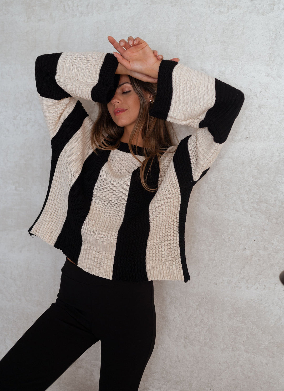 Drune | Gestreifter Damen Strickpullover