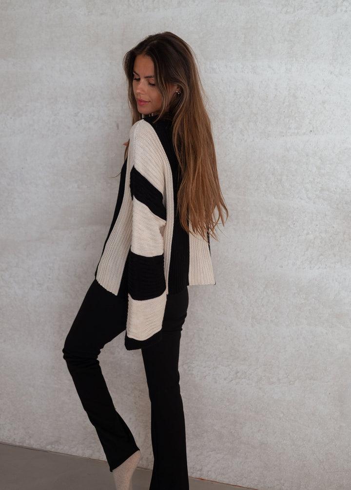 Drune | Gestreifter Damen Strickpullover