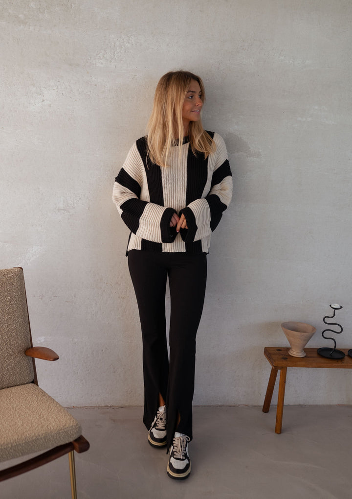 Drune | Gestreifter Damen Strickpullover