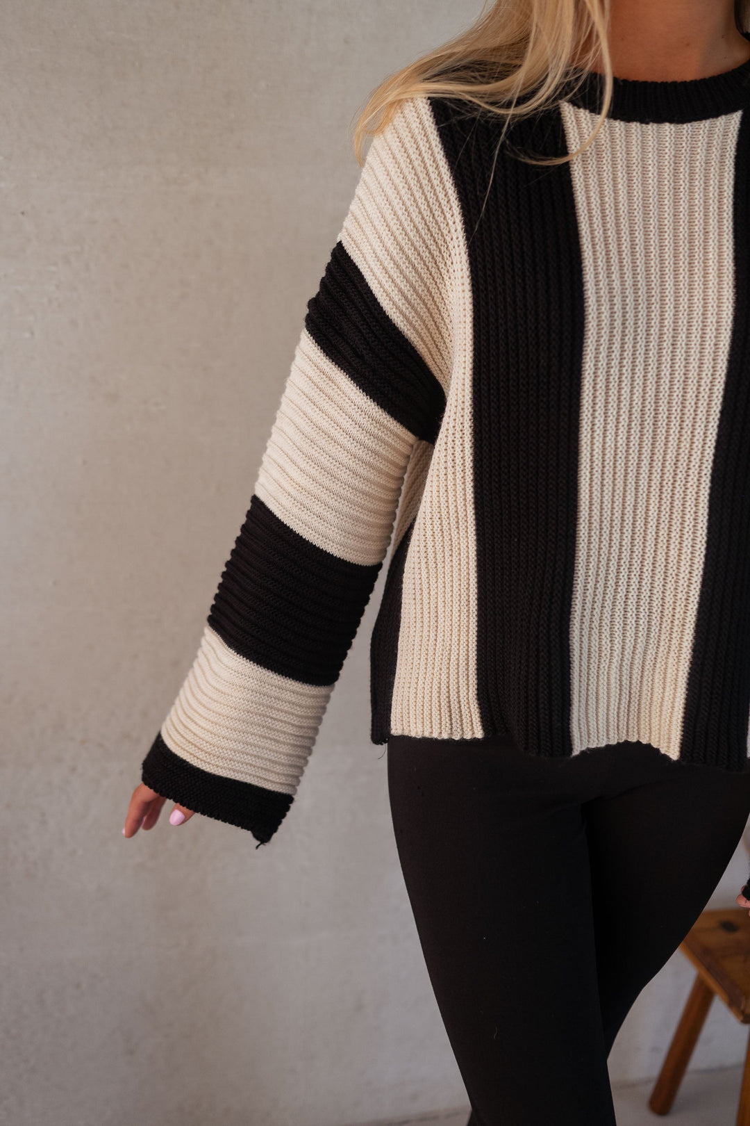 Drune | Gestreifter Damen Strickpullover