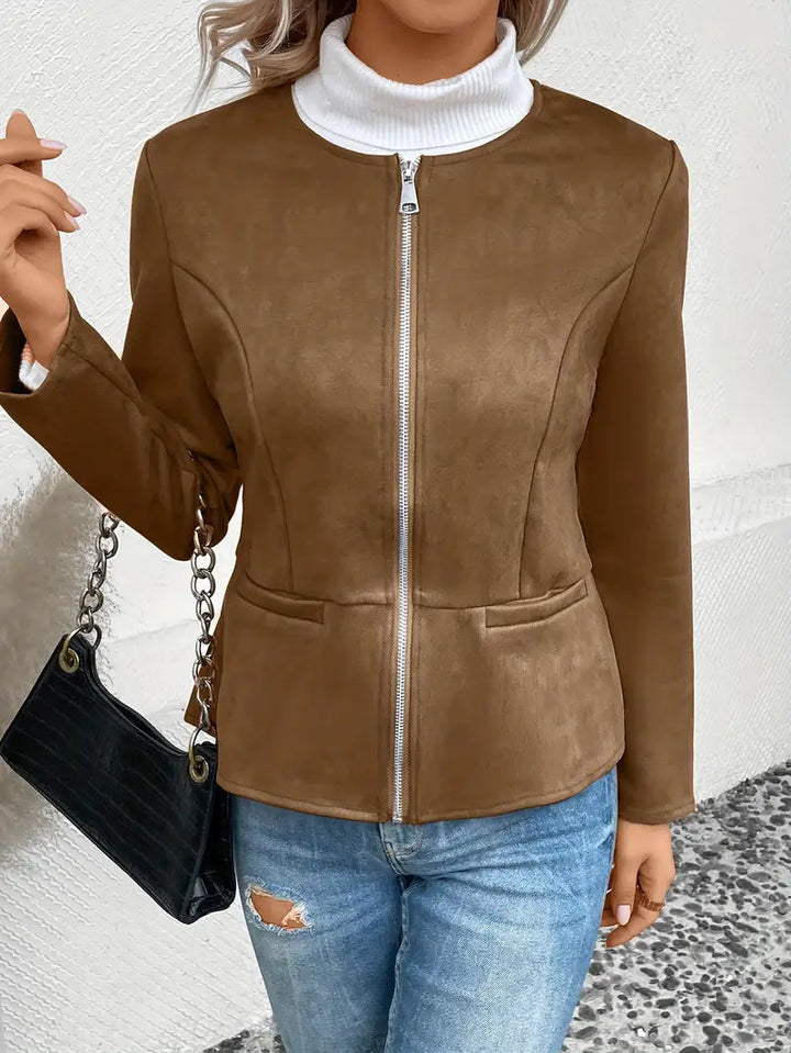 Drune | Herbstjacke mit Reißverschluss, Schlanker Schnitt