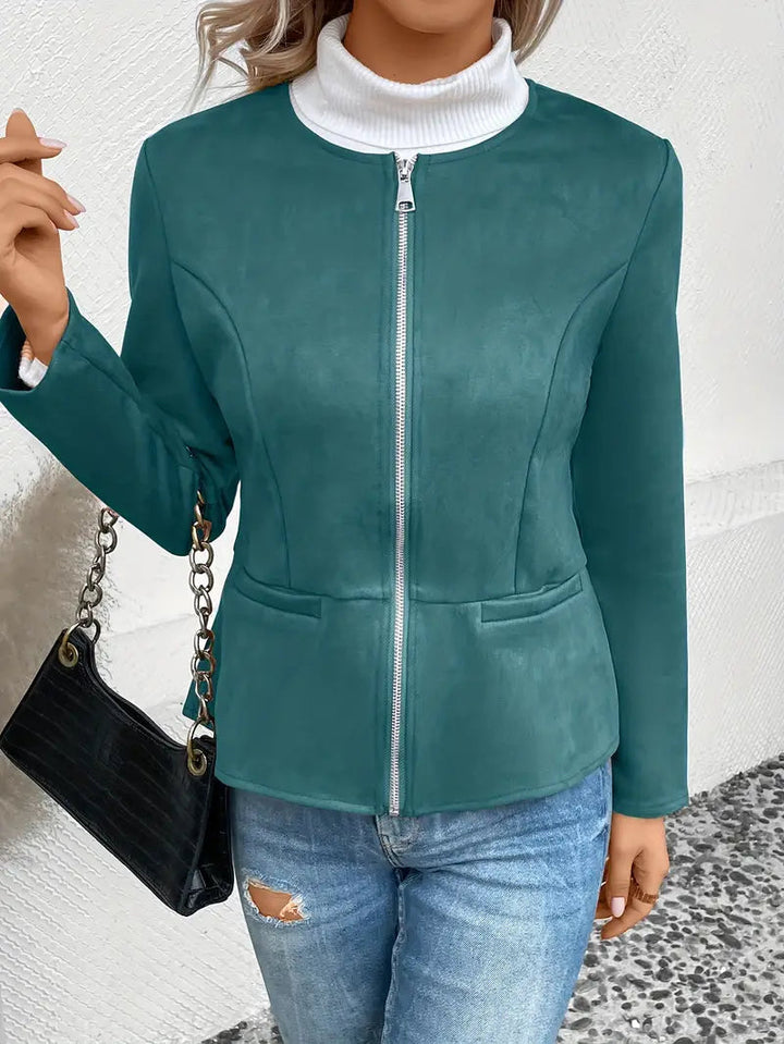 Drune | Herbstjacke mit Reißverschluss, Schlanker Schnitt