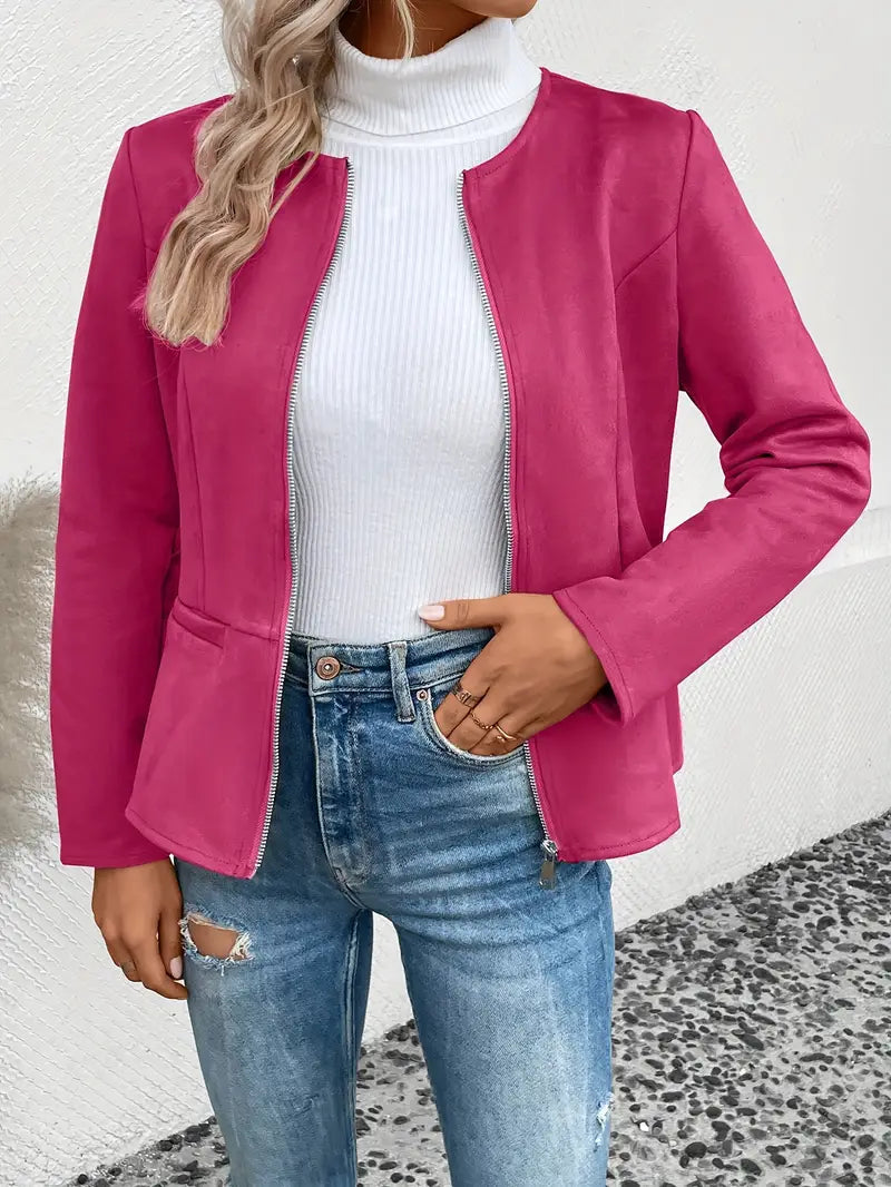 Drune | Herbstjacke mit Reißverschluss, Schlanker Schnitt