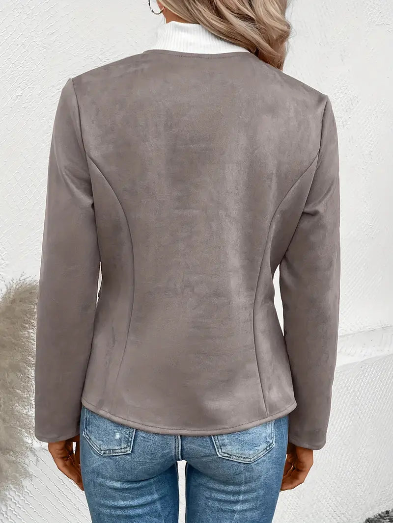 Drune | Herbstjacke mit Reißverschluss, Schlanker Schnitt