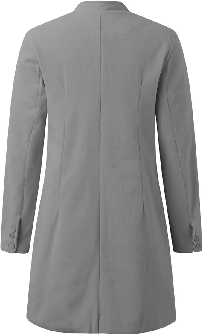 Drune | Kurze Jacke ohne Kragen, Elegant