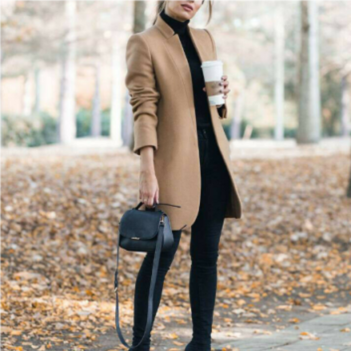 Drune | Kurze Jacke ohne Kragen, Elegant