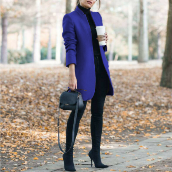 Drune | Kurze Jacke ohne Kragen, Elegant