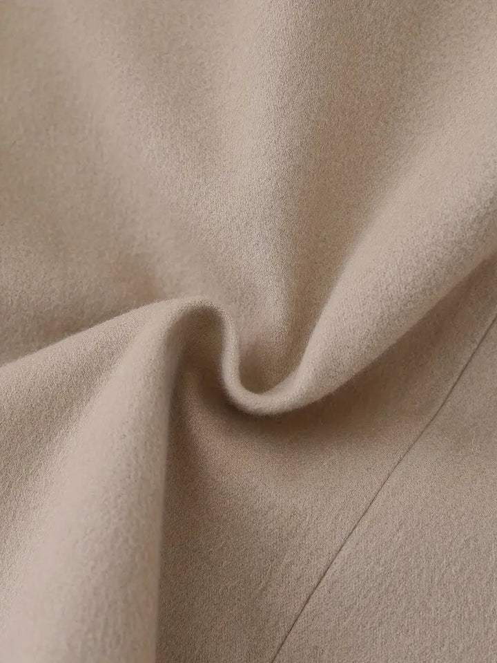 Drune | Langer Trenchcoat, Knittedesign