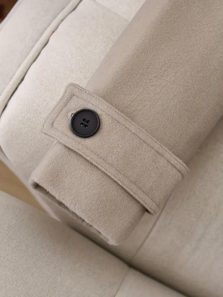 Drune | Langer Trenchcoat, Knittedesign