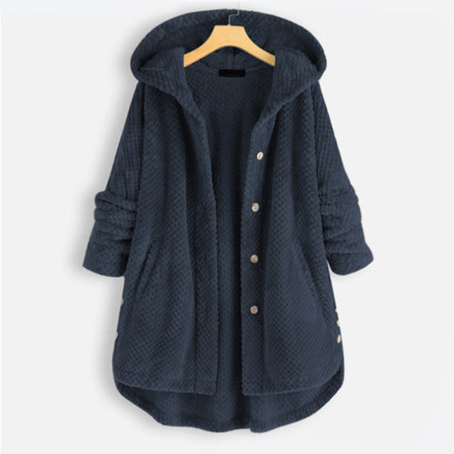 Drune | Damen-Strickjacke mit Kapuze für den Winter