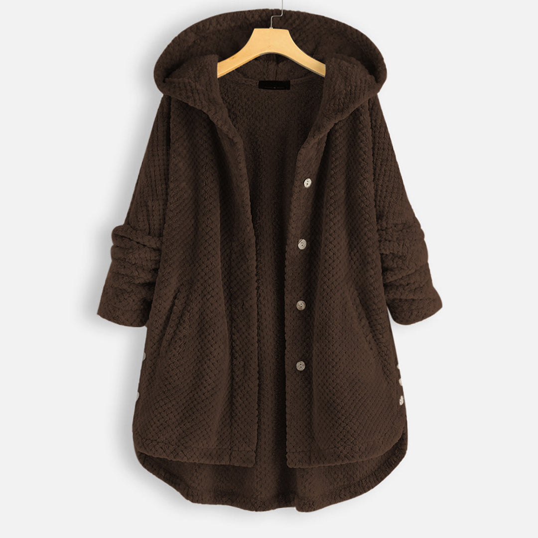 Drune | Damen-Strickjacke mit Kapuze für den Winter