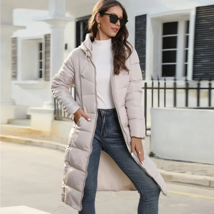 Drune | Pufferjacke - stilvolle Damen Winterjacke mit Kapuze