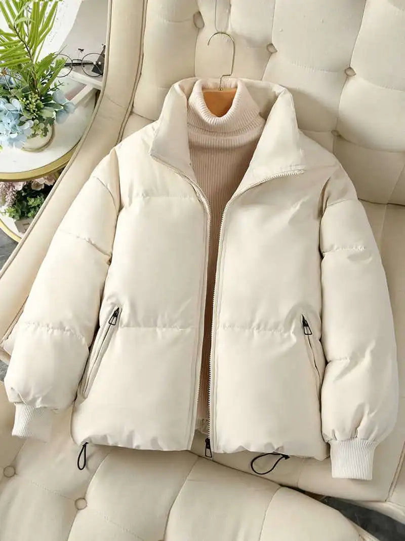 Drune | Damen Baumwolljacke Kurzstil mit Reißverschluss