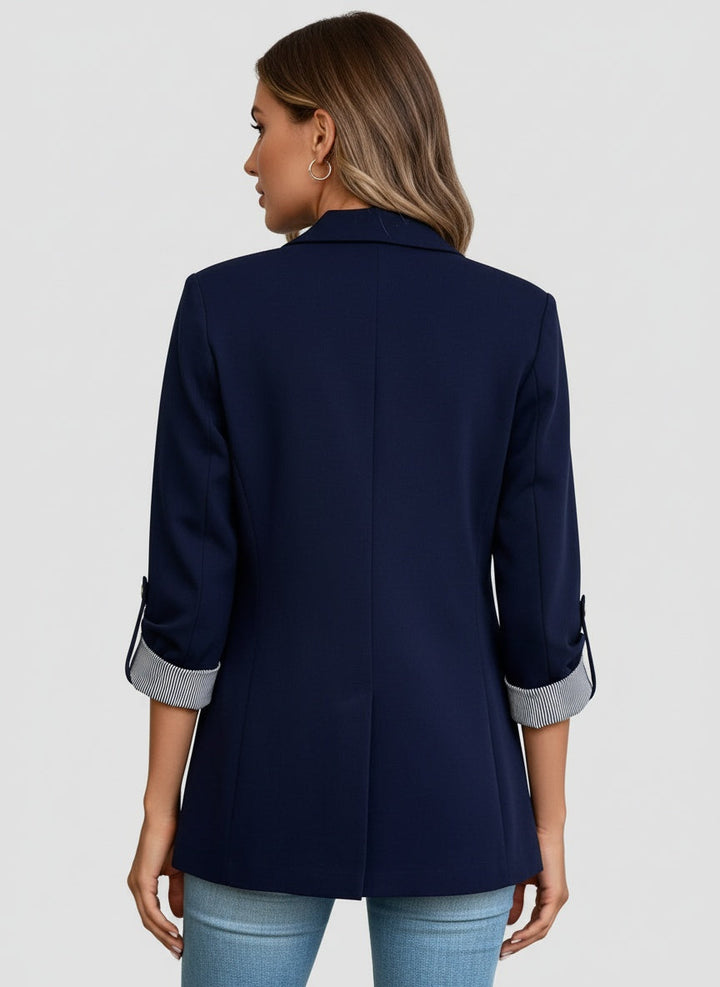 Drune | Damen Blazer mit schmaler Passform und Ein-Knopf-Verschluss