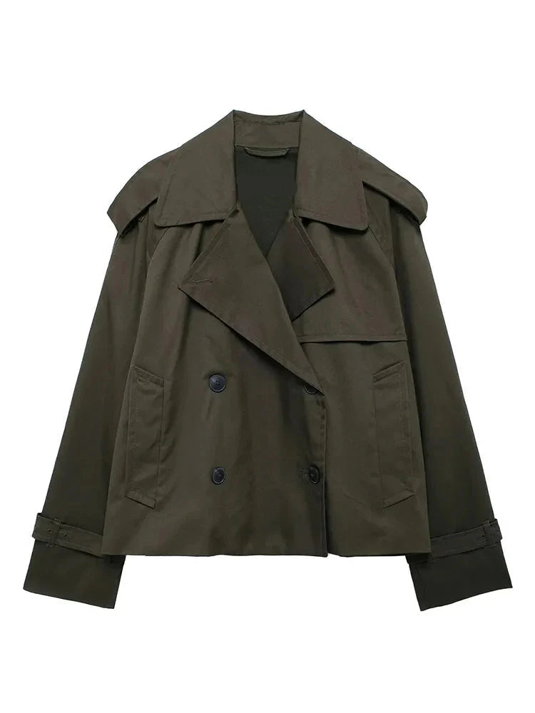 Drune | Damen Gekürzter Trenchcoat