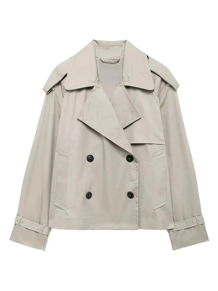 Drune | Damen Gekürzter Trenchcoat