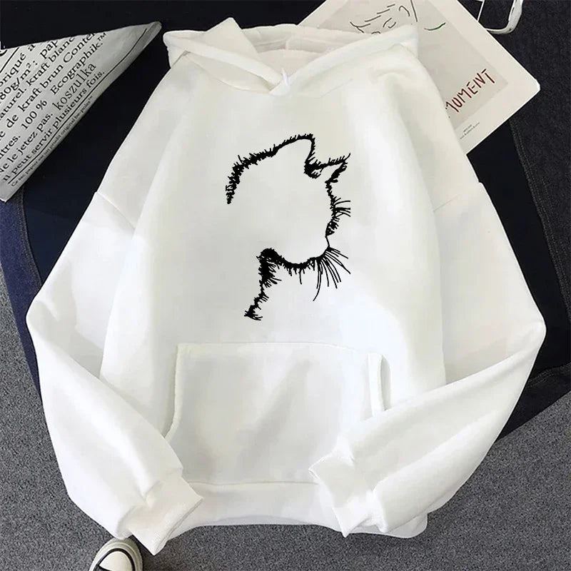 Drune | Hoodie mit Katzenmotiv