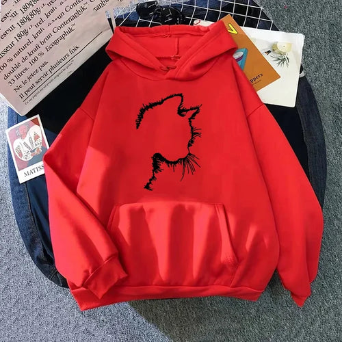 Drune | Hoodie mit Katzenmotiv
