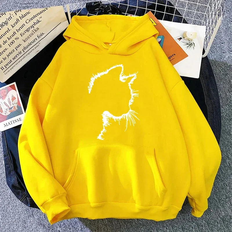 Drune | Hoodie mit Katzenmotiv