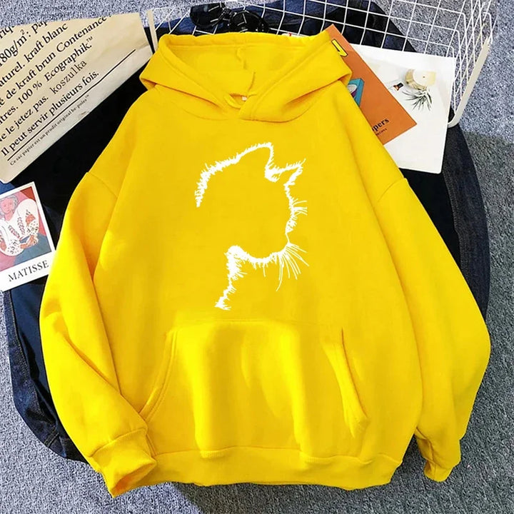 Drune | Hoodie mit Katzenmotiv