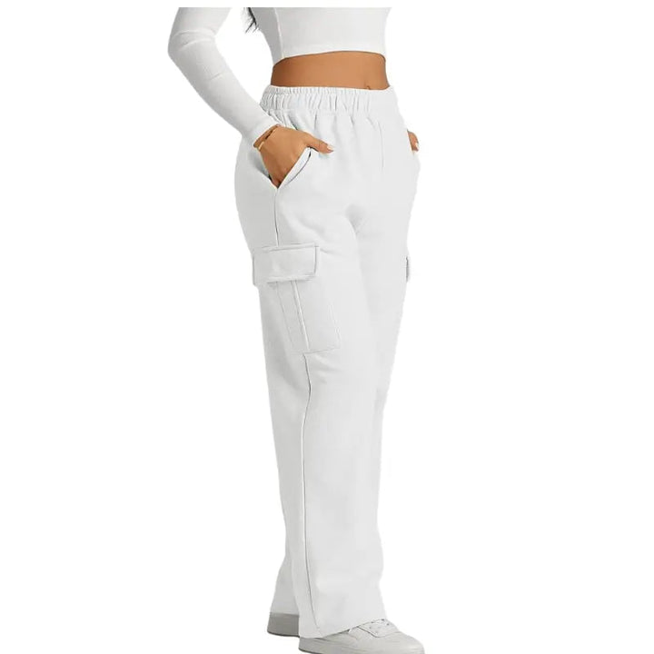 Drune | Damen Jogginghose mit Hohem Bund und Weitem Bein