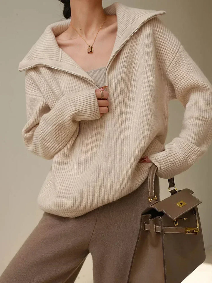 Drune | Damen Halbzip-Pullover