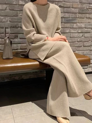Drune | Strickset Aus Weichem Rippstrick