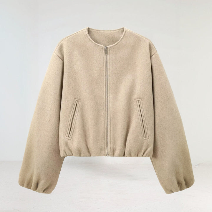 Drune | Cropped Übergangsjacke mit Ballonärmeln
