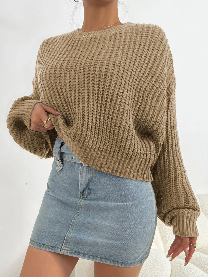 Drune | Damenpullover mit Batwing-Ärmeln und Rundhalsausschnitt