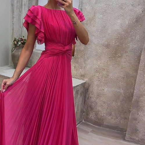 Drune | Abendkleid mit Glänzender Optik