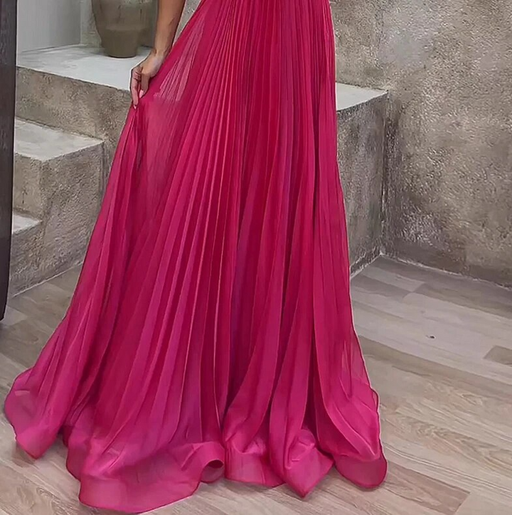 Drune | Abendkleid mit Glänzender Optik