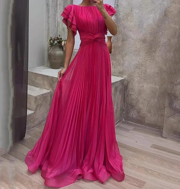 Drune | Abendkleid mit Glänzender Optik
