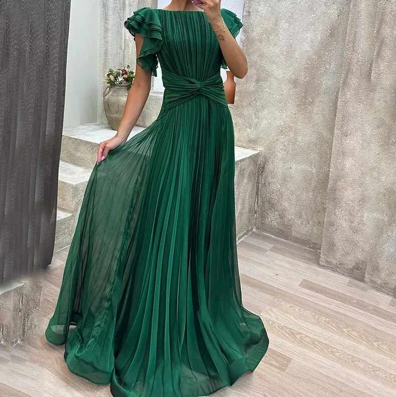 Drune | Abendkleid mit Glänzender Optik