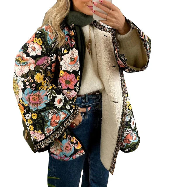 Drune | Leichte Sommerjacke mit Blumenmuster