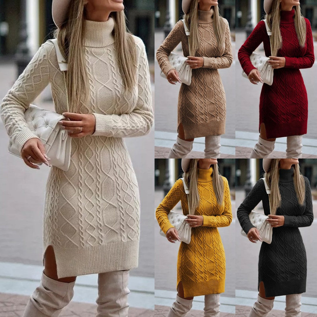 Drune |  Strickkleid - Schick - Luxuriöss Material - Alltagstauglich für Damen