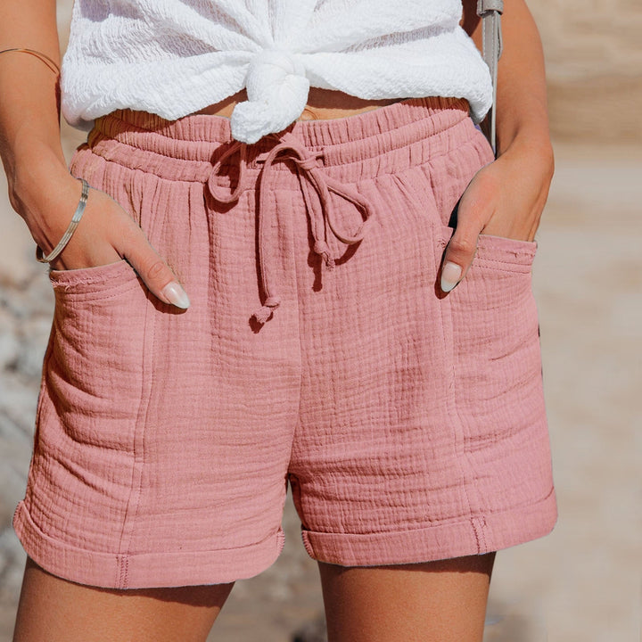 Drune | Damen Kurze Hose Mit Kordelzug