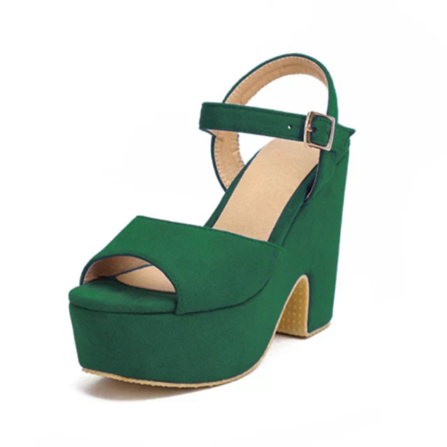 Drune | Trendige Sandalen mit Blockabsatz