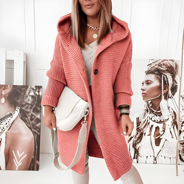 Drune | Damen Cardigan mit Knöpfen und langen Ärmeln