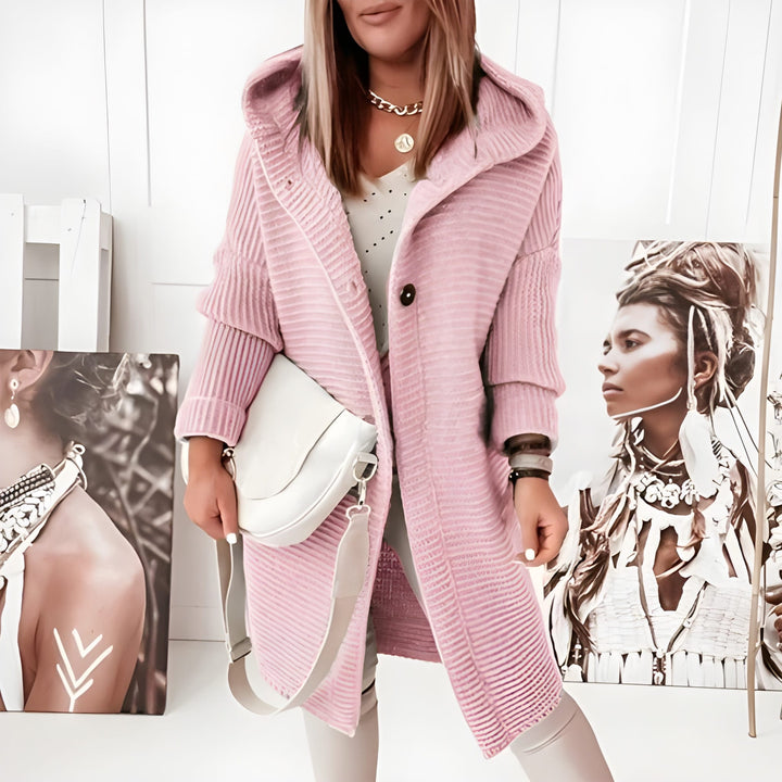 Drune | Damen Cardigan mit Knöpfen und langen Ärmeln