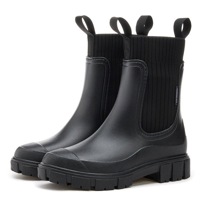 Damen Gummistiefel wasserdicht mit rutschfester Sohle Drune