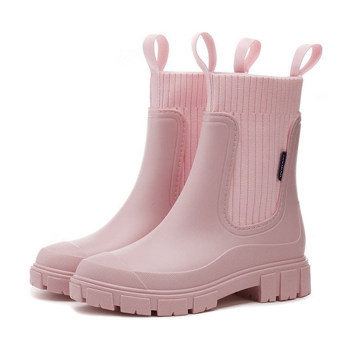 Damen Gummistiefel wasserdicht mit rutschfester Sohle Drune